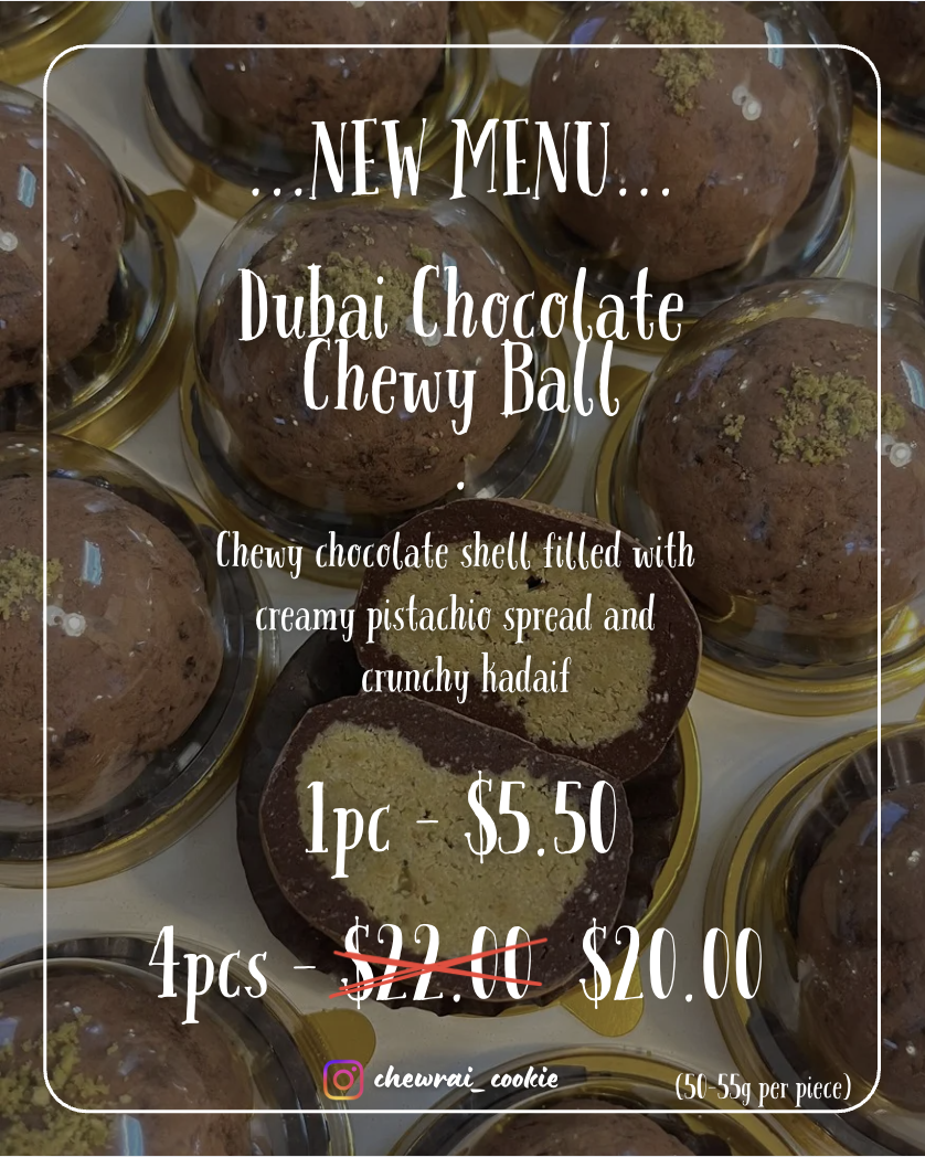 Chewrai Cookie Dubai Chocolate Poster